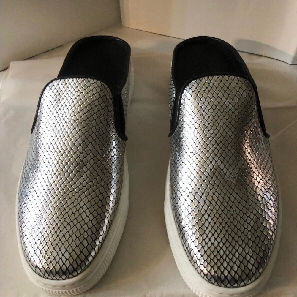 ZCD Montreal Nico Slide Sneaker in Argento SZ 40/9.5 NIB